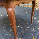 Table à manger rectangulaire extensible Louis XV en bois massif 220cm