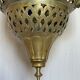 Old vintage oriental lantern pendant lamp in brass