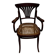 Fauteuil Thonet Vienne estampillé, bois cintré et cannage – circa 1900