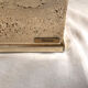 Pair of sofa ends in travertine