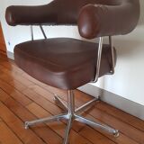 Leather barber chair