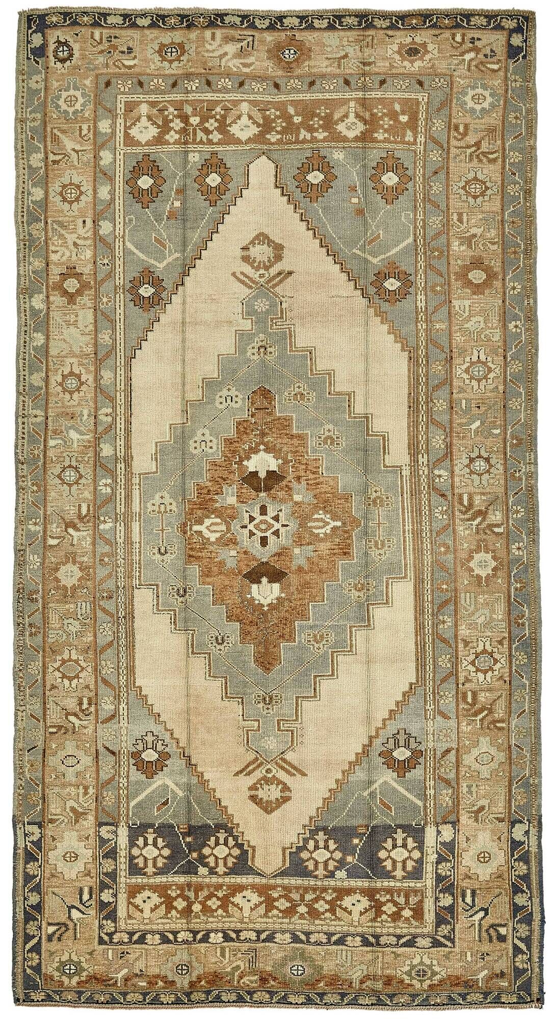 Turkish Vintage Anatolian Rug 161 cm x 300 cm