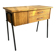 Vintage 1950s sewing machine with blonde oak veneer.