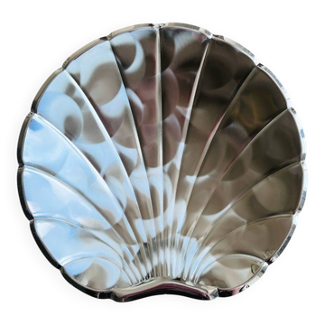 Silver metal shell bowl Ikora