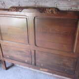 Headboard in oak of the years 50