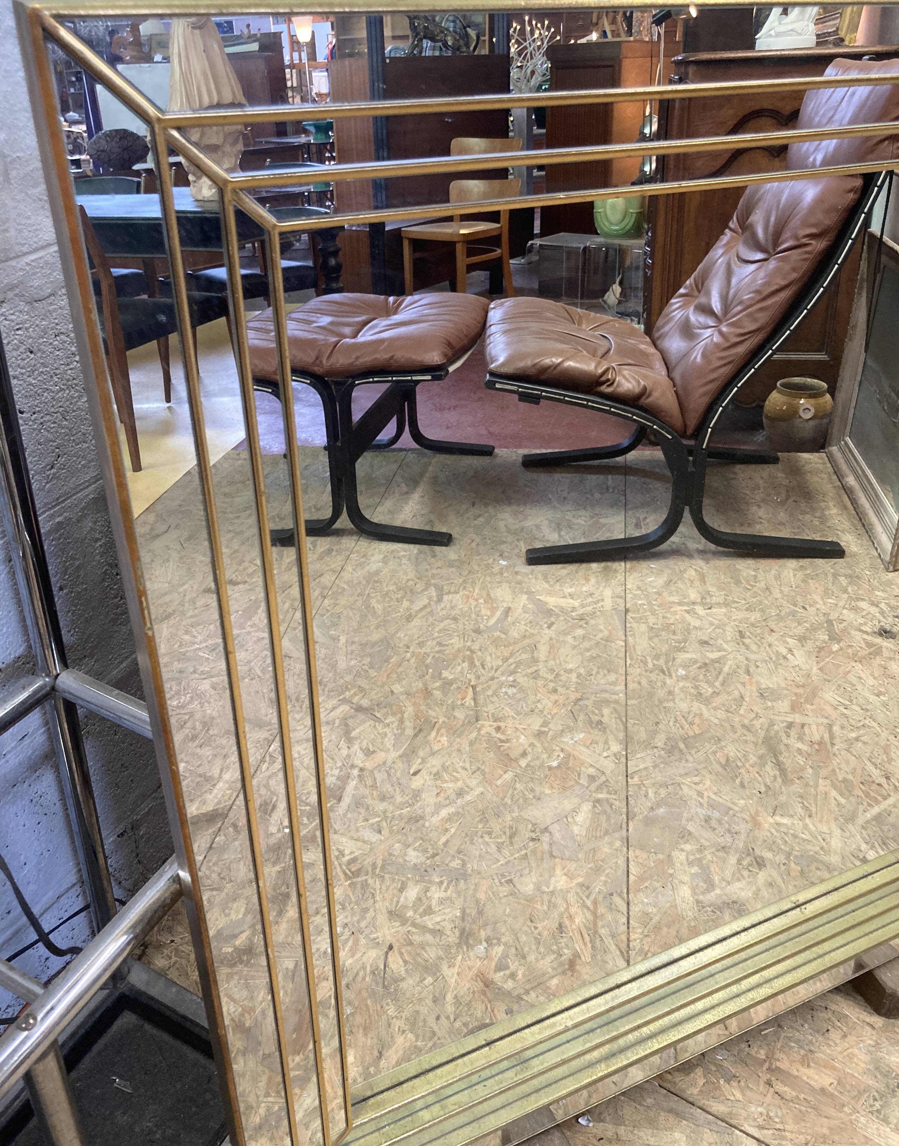 Art Deco Style Faceted Mirror - 95 x 95
