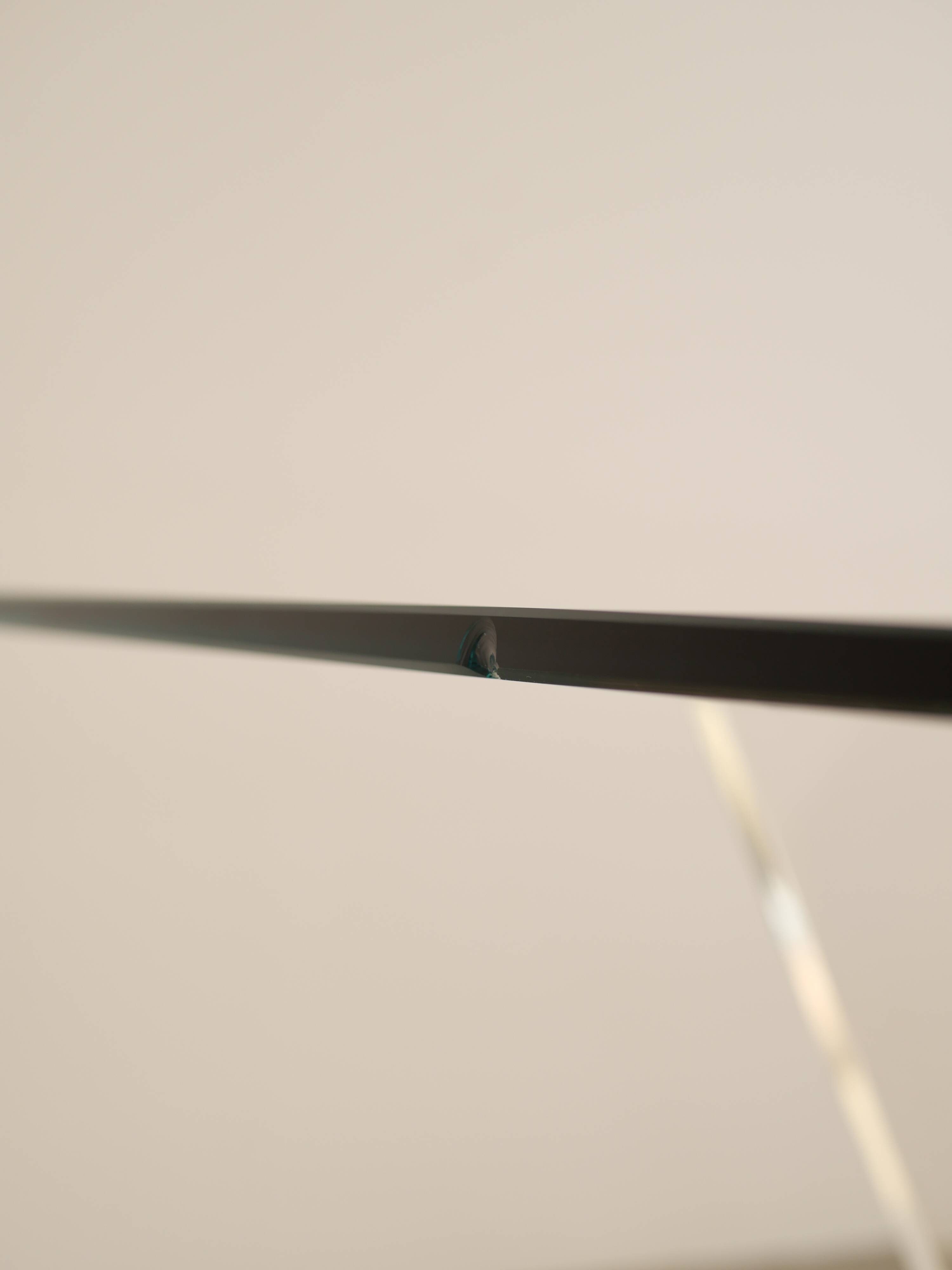 Glass and plexiglass coffee table - David Lange