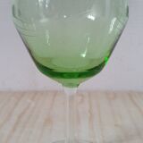 4 glasses of ouraline crystal wine