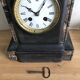 Antique black marble clock from the Napoleon III period