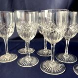 Set of 7 crystal liquor glasses