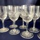 Set of 7 crystal liquor glasses