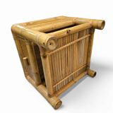 2 x Bamboo night stands / side tables / 1980s