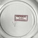 Set of 3 "Fontange" soup plates, Sarreguemines, red, 19th century