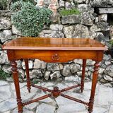 Small louis xiii style mahogany writing table, 19th century