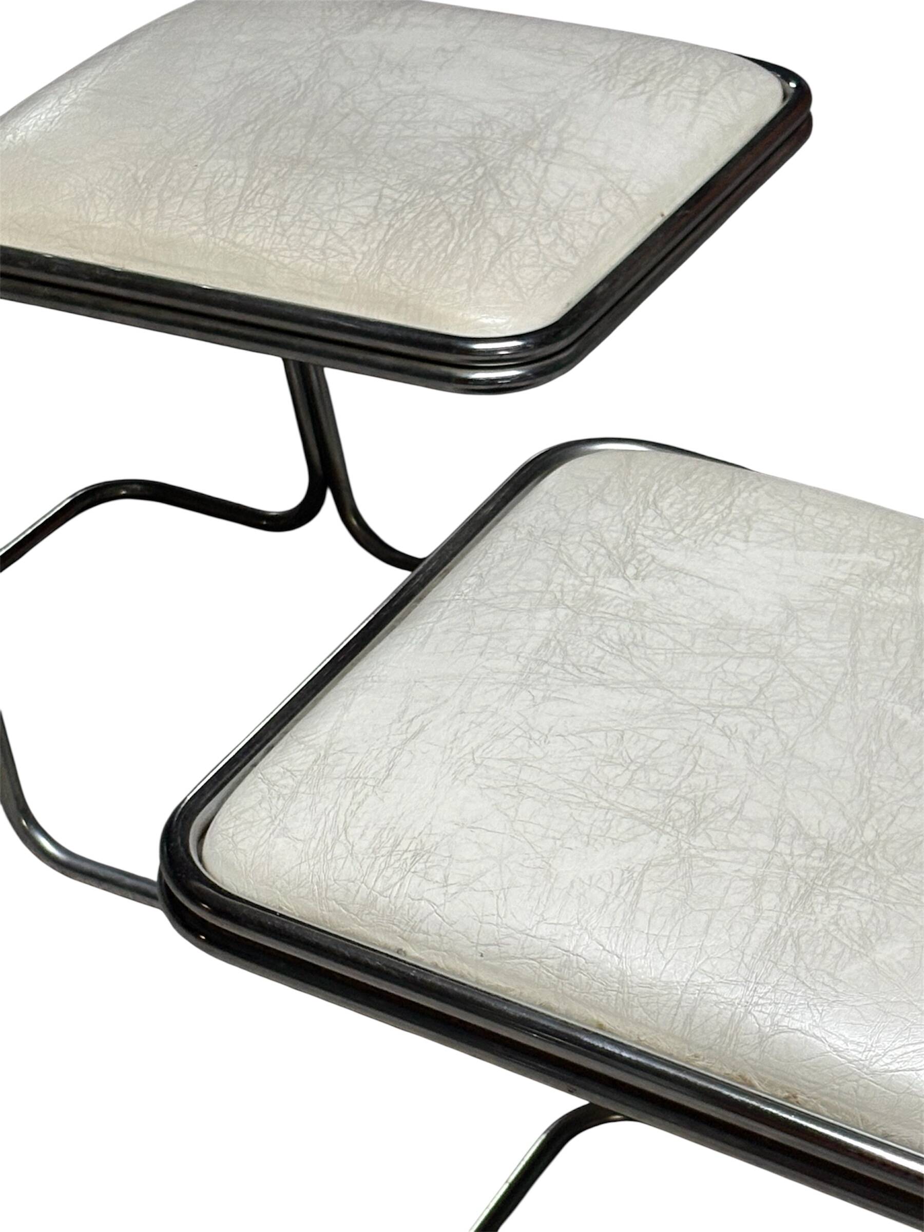 70's chrome chairs