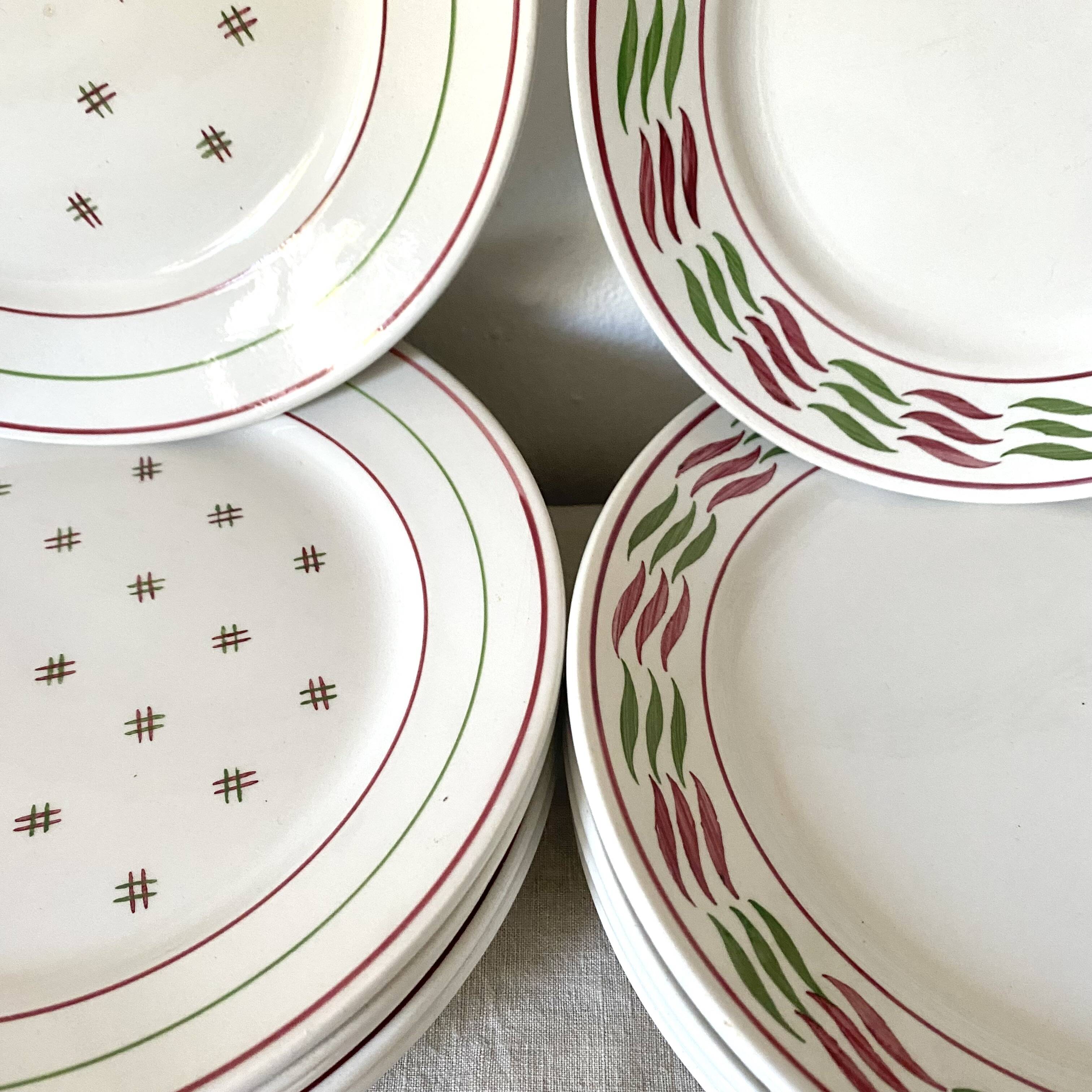 Luneville Yveline and Mery plates x16