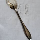 Egg Cup and Small Spoon in Silver Metal