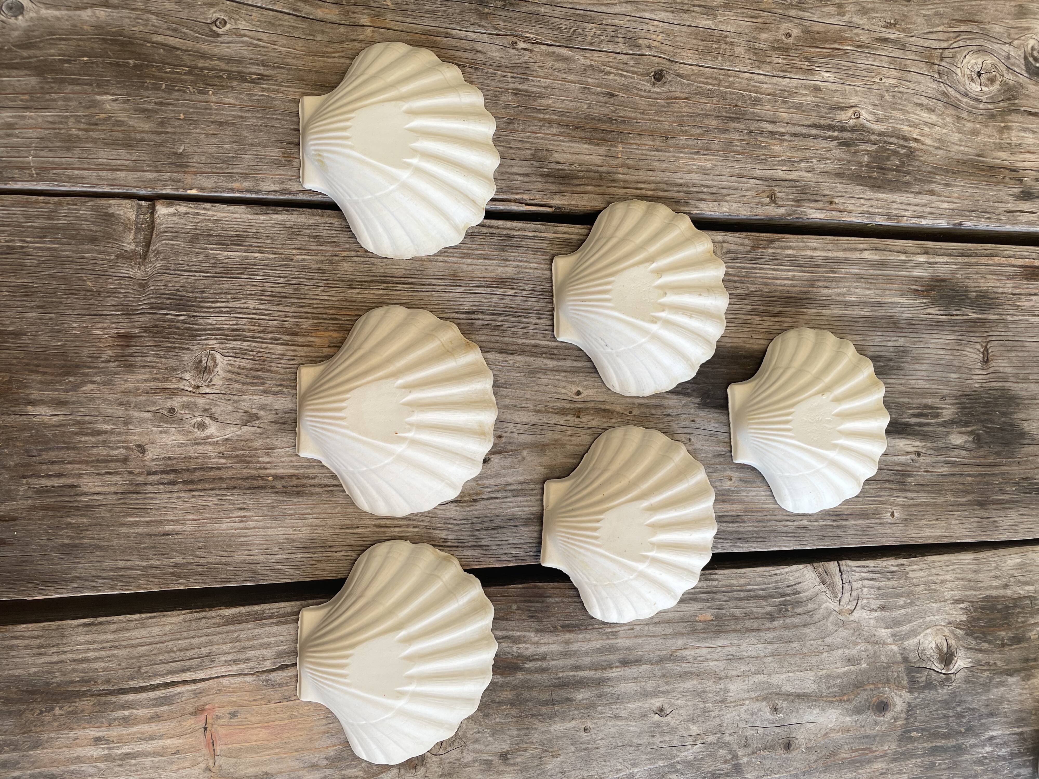Lot de 6 coupelles coquillages en céramique