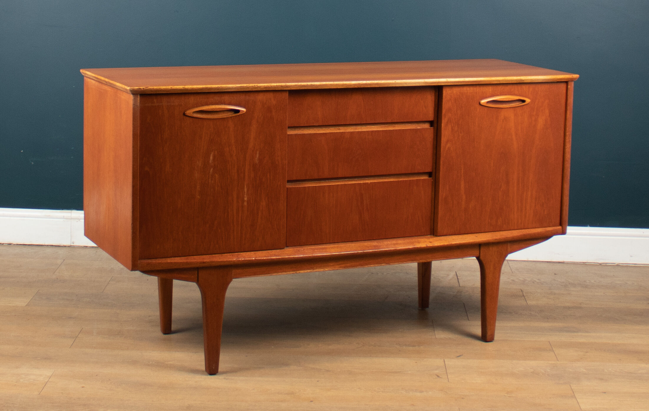 Restored Retro Short Teak Mid Century 1960s Jentique Sideboard