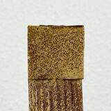 Klaus Lehmann, postmodern brutalist German pottery, sculpted column vase, 1981, ceramic