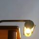Art Deco brass piano lamp, circa 1930