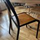 Pair of vintage metal bistro chairs