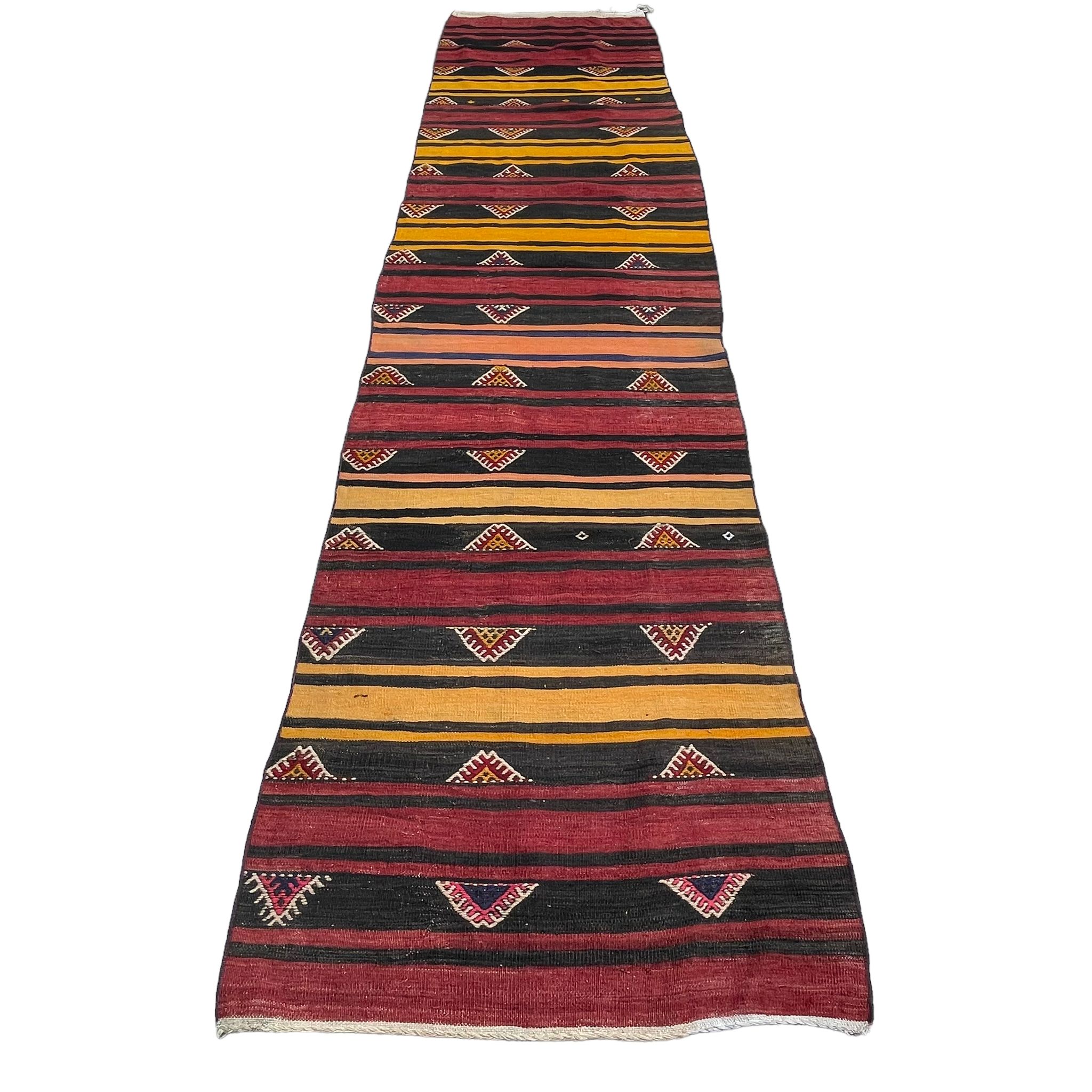 Tapis vintage turkish kilim runner 340 x 82 cm