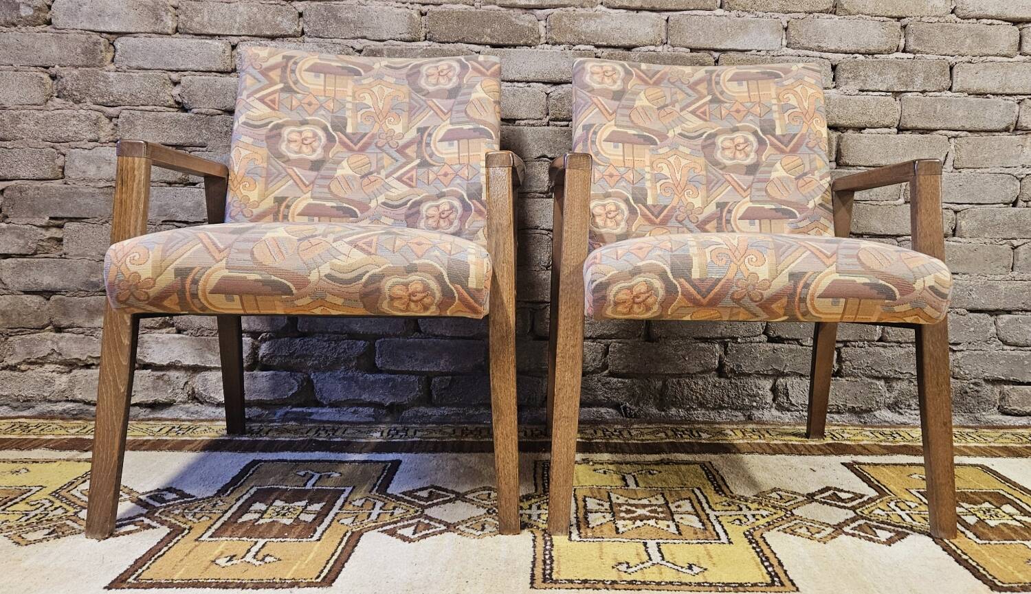 Pair of vintage Danish armchairs from the 1970s