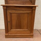 Showcase in two directoire style frames in solid walnut XX century