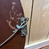 Round Art Deco mirror from the 1940s/50s with a bevelled edge.