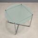 Knoll E01M coffee table designed by Mies van der Rohe, metal, 1990s.