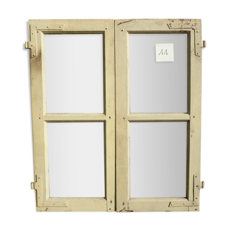 Window with old yellow patina