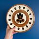 Set of 6 vintage Boch La Louviere plates, 1970s kimono model