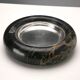 Vintage black and silver marble catchall, Italy, 1970s