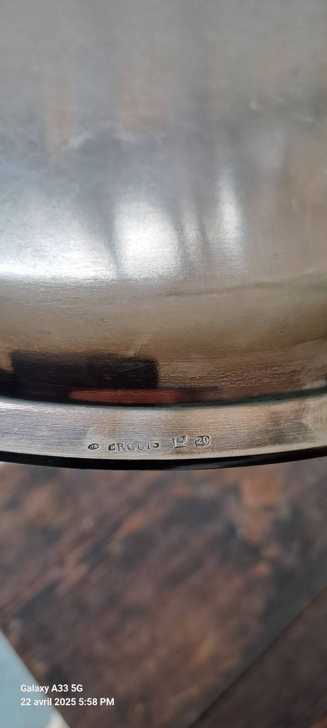 Ercuis pearl silver metal tray