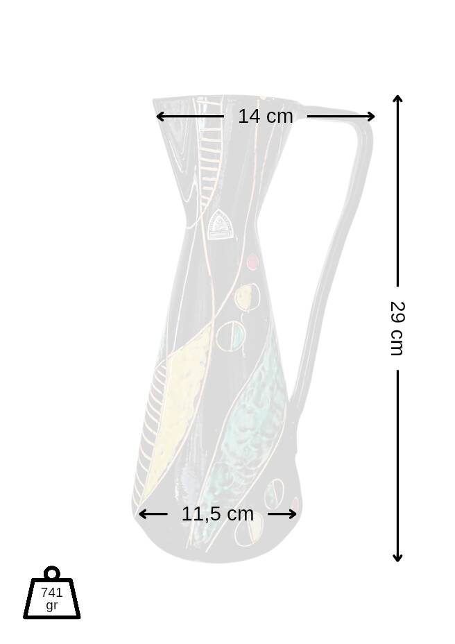 Fish mouth vase Undine - Conradt Brothers