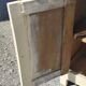 Small Parisian sideboard with one drawer and two doors, white lacquered