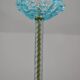 Blu acquamarine Murano glass chandelier by Barovier e Toso, 1940s