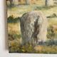 Huile sur toile paysage de Bretagne  Lucien Ferriot , Dolmens