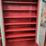 Bookcase in patinated oak