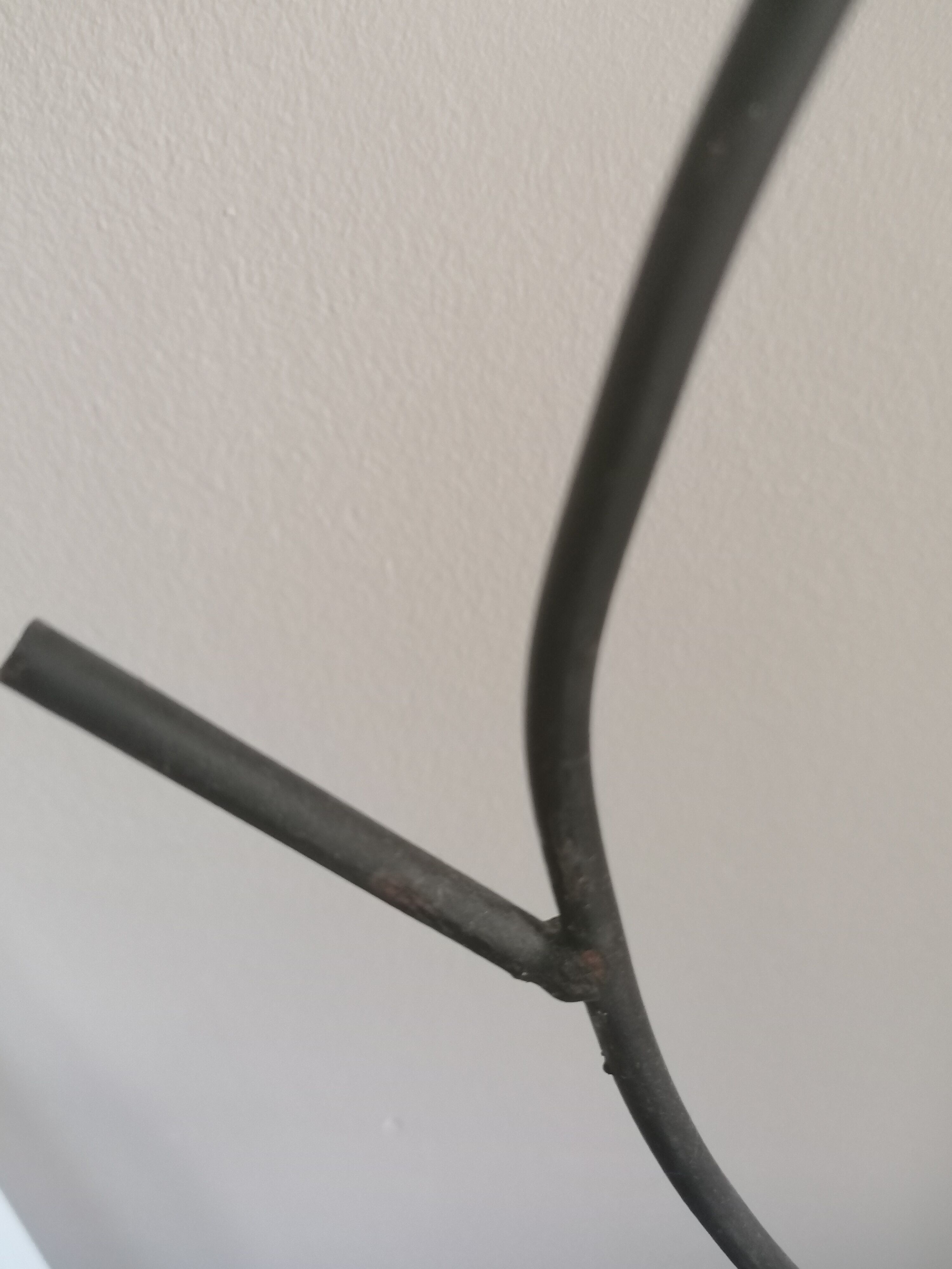 Hirondelle floor lamp by Patrice Gruffaz steel and bronze