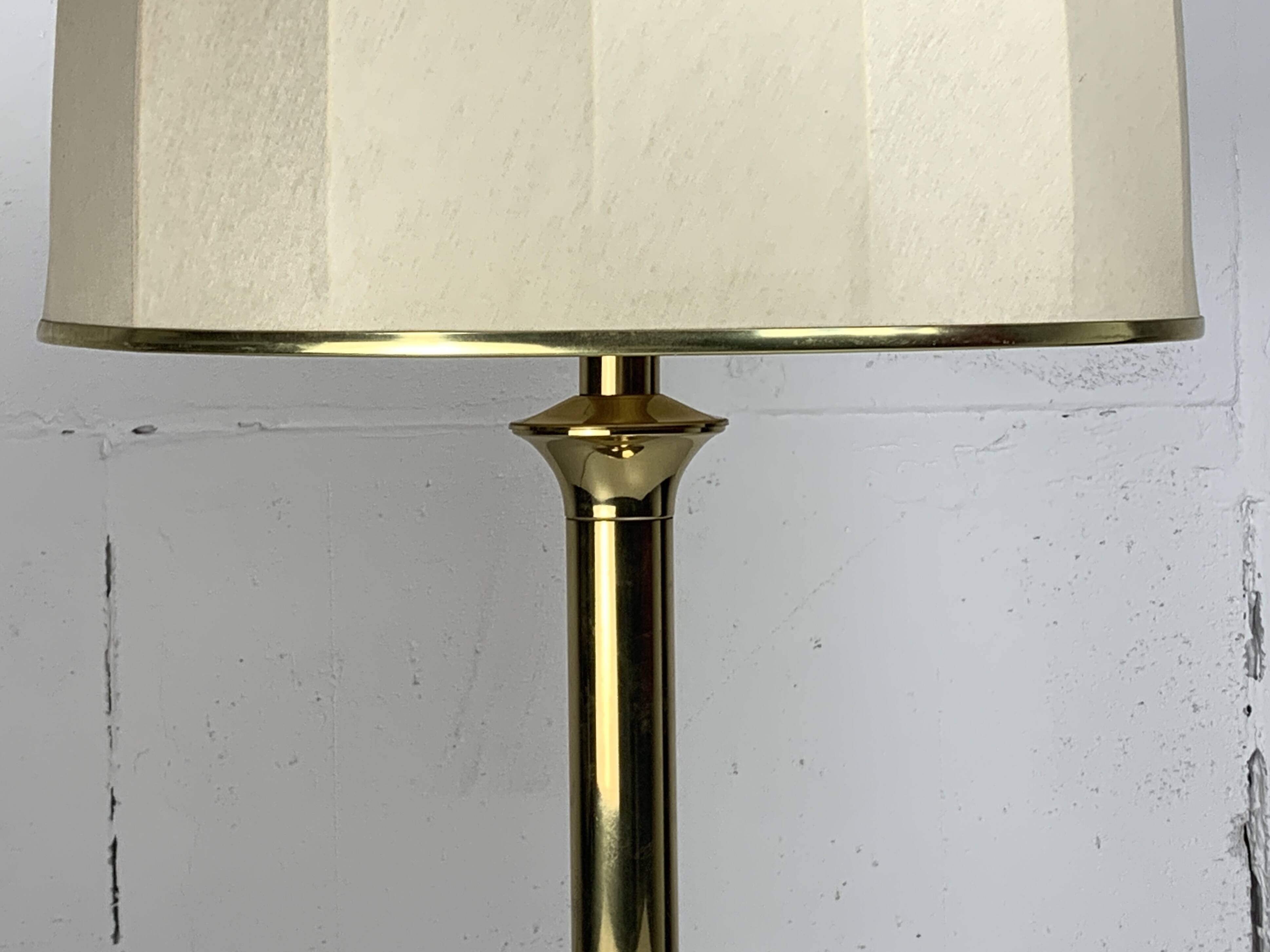 MIDCENTURY HOLLYWOOD REGENCY BRASS MUSHROOM TABLE LAMP VIENNA AUSTRIA 1960S