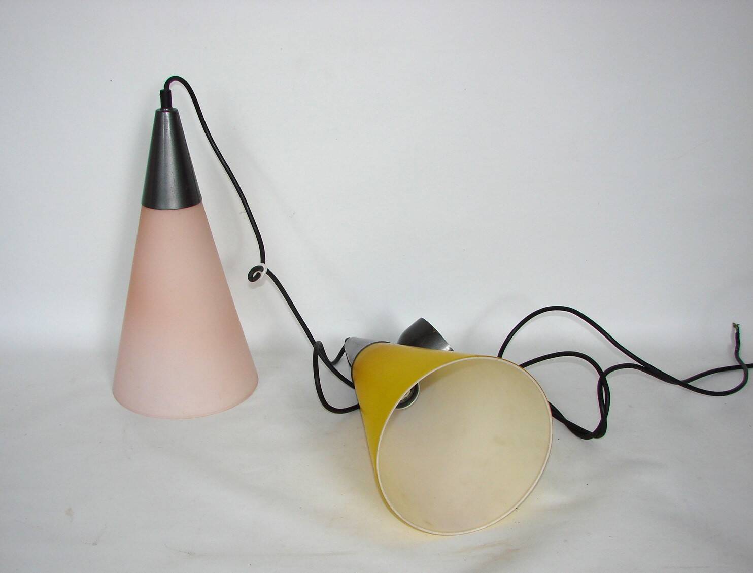 Double pendant lamp by Solken, 1970's.