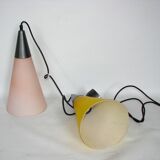 Double pendant lamp by Solken, 1970's.