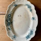 Plat ovale petrus regout modèle orchidée petit