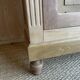 Antique display cabinet in oak and walnut, Louis XVI style.