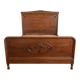 Antique carved wooden double bed