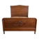 Antique carved wooden double bed
