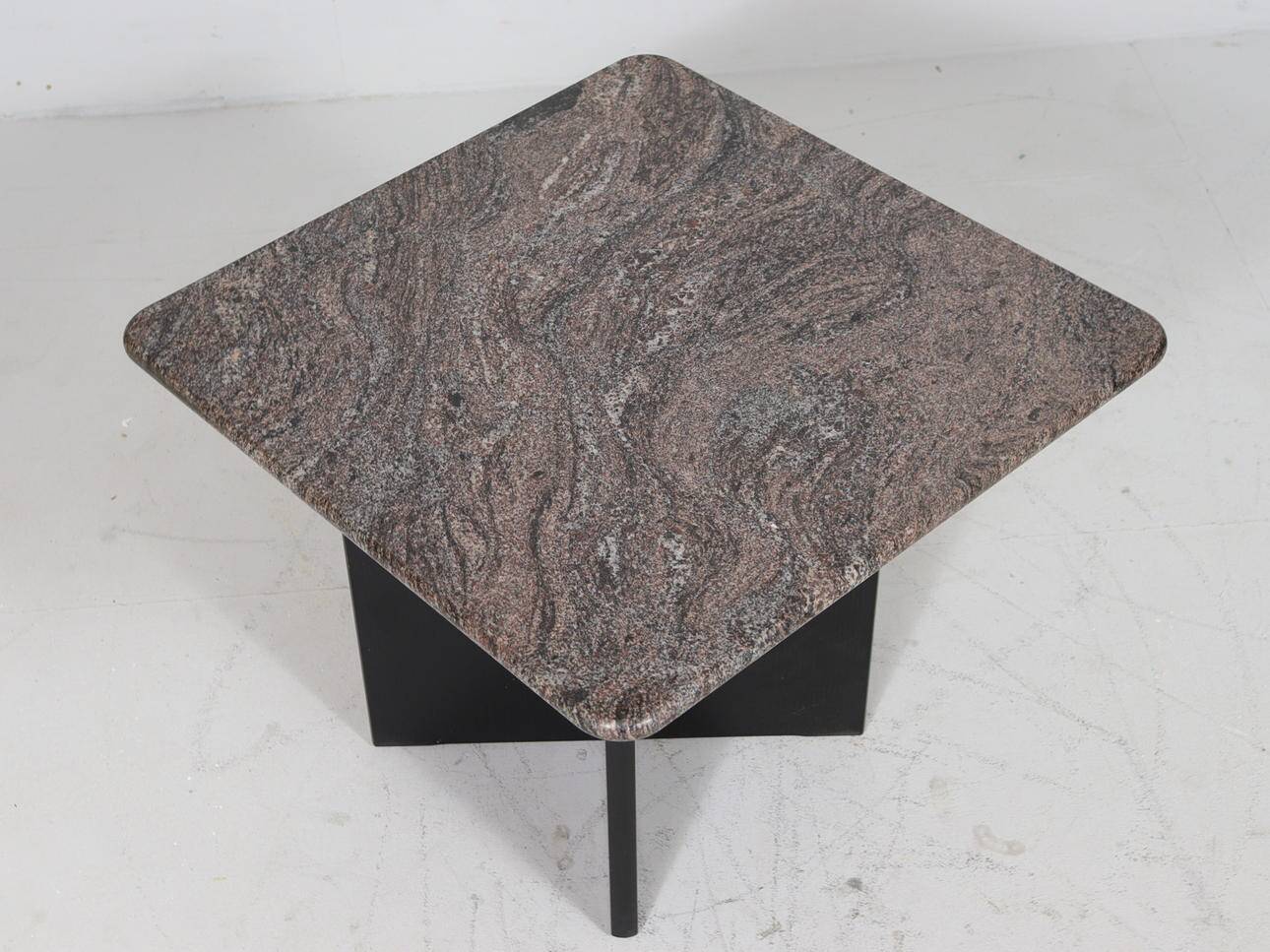 Coffee table made of granite and wood, Italy 1980s.
