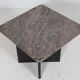 Coffee table made of granite and wood, Italy 1980s.